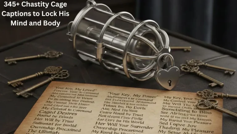 345+ Chastity Cage Captions to Lock His Mind and Body