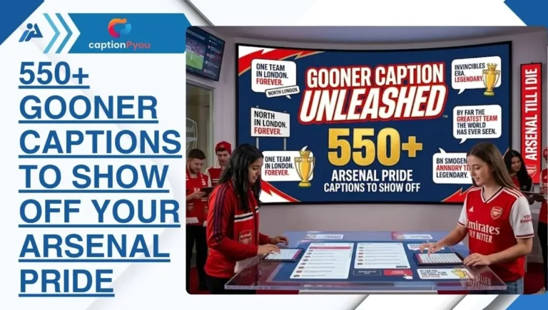 550+ Gooner Captions to Show Off Your Arsenal Pride