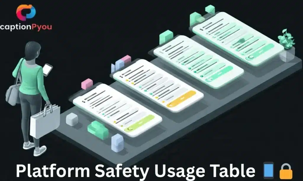Platform Safety Usage Table 📱🔒