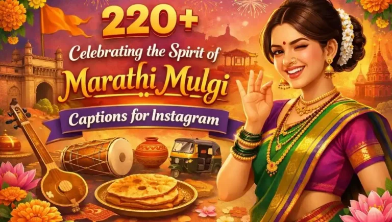 220+ Celebrating the Spirit of Marathi Mulgi Captions for Instagram