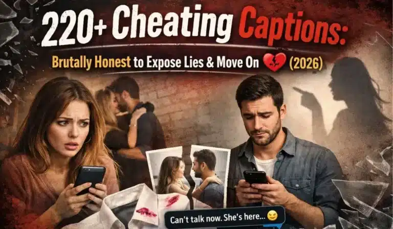 220+ Cheating Captions Brutally Honest to Expose Lies & Move On 💔