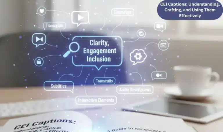 CEI Captions Understanding, Crafting, and Using Them Effectively