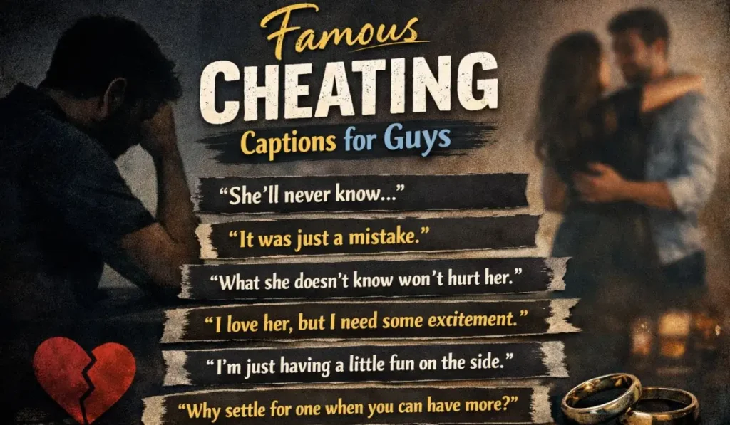 Famous Cheating Captions for Guys