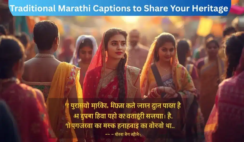 Traditional Marathi Captions to Share Your Heritage