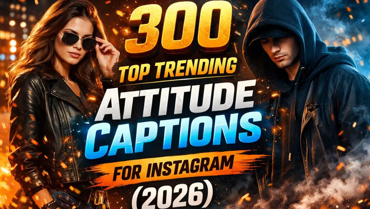 300 Top Trending Attitude Captions for Instagram (2026)