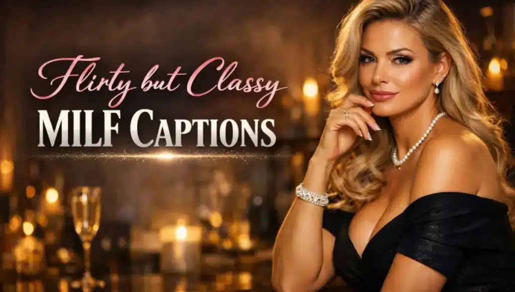 Flirty but Classy MILF Captions