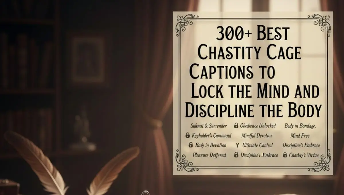 300+ Best Chastity Cage Captions to Lock the Mind and Discipline the Body