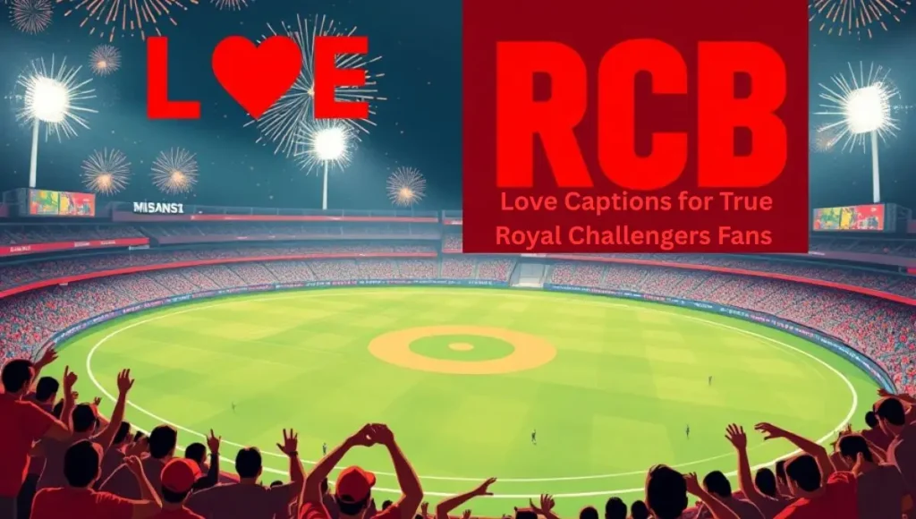 RCB Love Captions for True Royal Challengers Fans