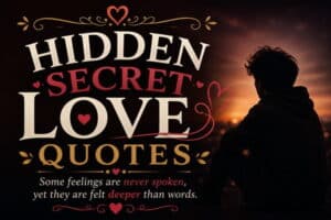 Hidden Secret Love Quotes